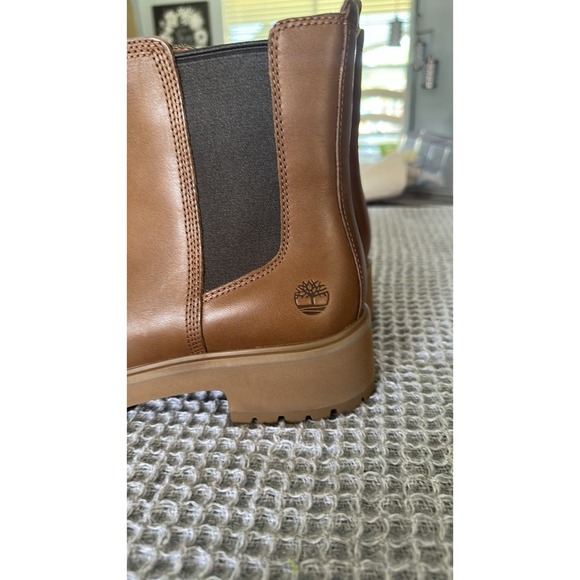 Timberland Women's Carnaby Cool Tan Chelsea Boots Size 9 - Picture 8 of 16